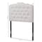 Baxton Studio Lucy Modern Greyish Beige Twin Size Headboard 135-7272 - alternate 3